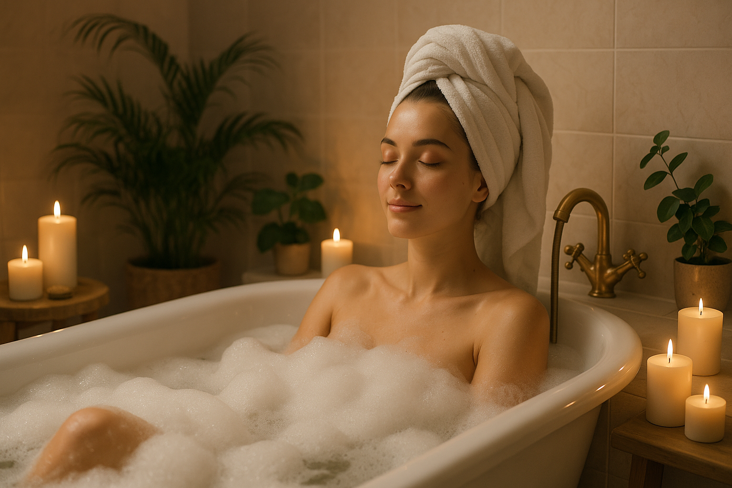 girl in tub