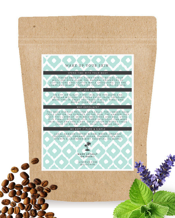 Lavender Mint Coffee Scrub ingredients