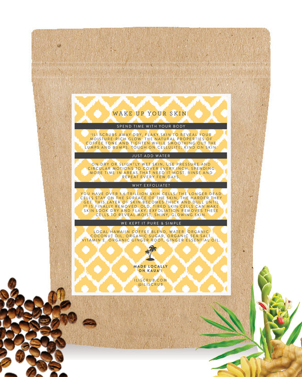 Ginger Coffee Scrub ingredients